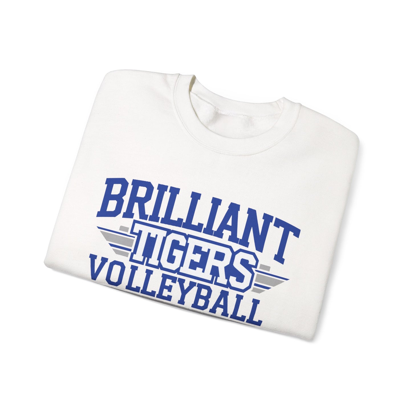 Adult Crewneck Sweatshirt \ Brilliant Tigers Volleyball \ BTV2