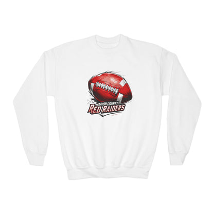 Youth Crewneck Sweatshirt \ Marion County Red Raiders Football \ MCF1