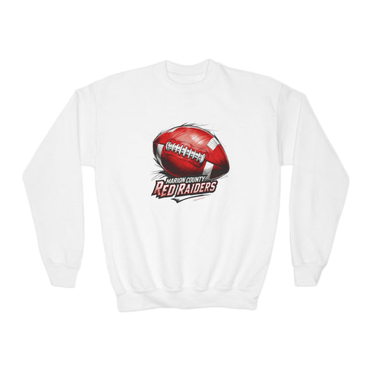 Youth Crewneck Sweatshirt \ Marion County Red Raiders Football \ MCF1