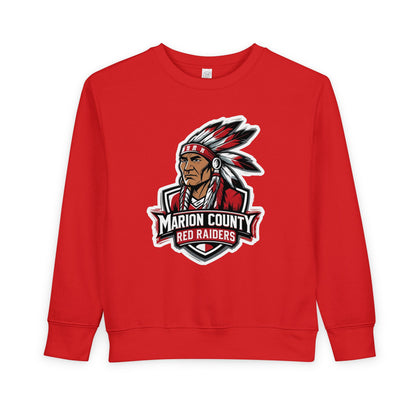 Toddler Crewneck Sweatshirt \ Marion County Red Raiders \ MC2
