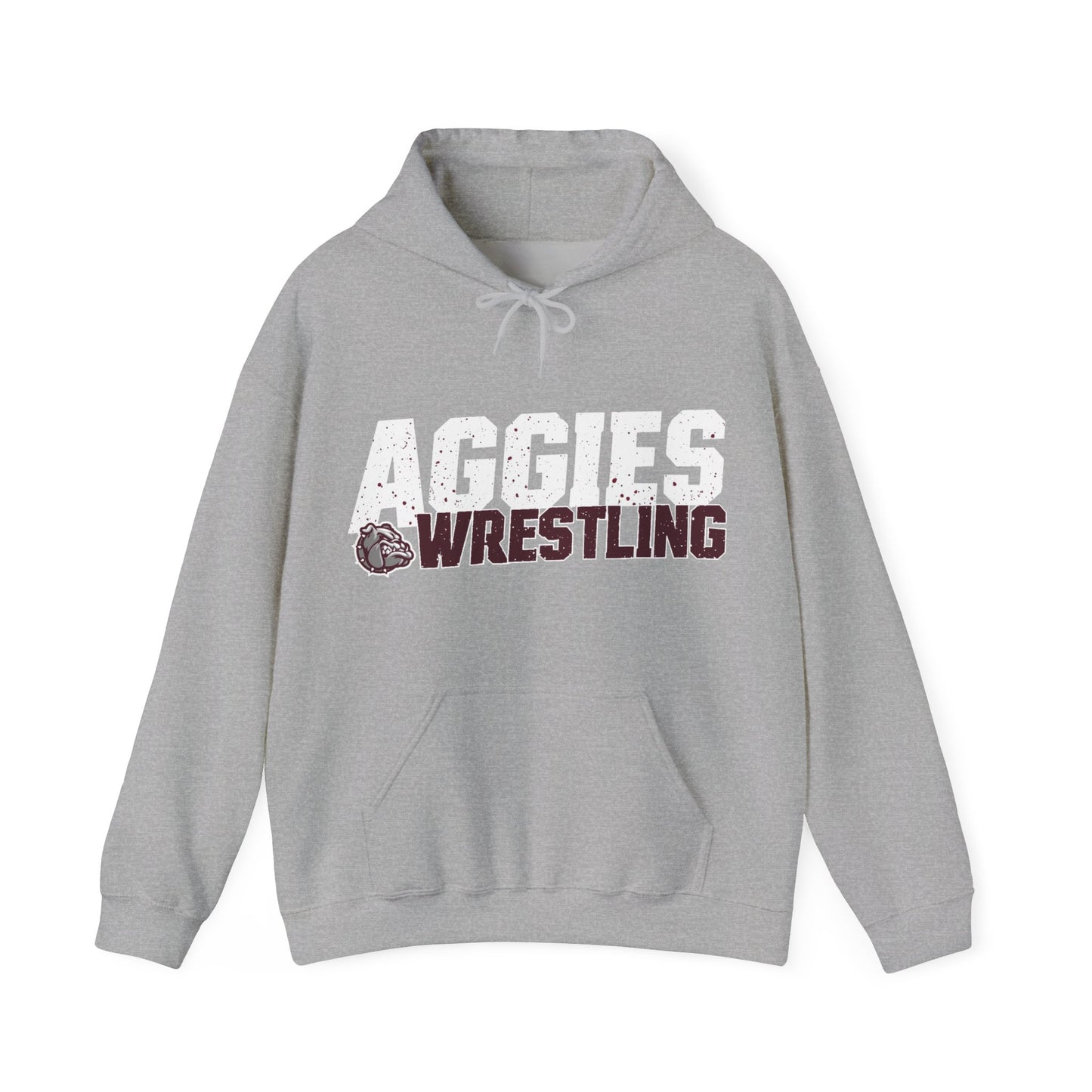 Adult Hoodie Sweatshirt \ Hamilton Aggies Wrestling \ HAW3
