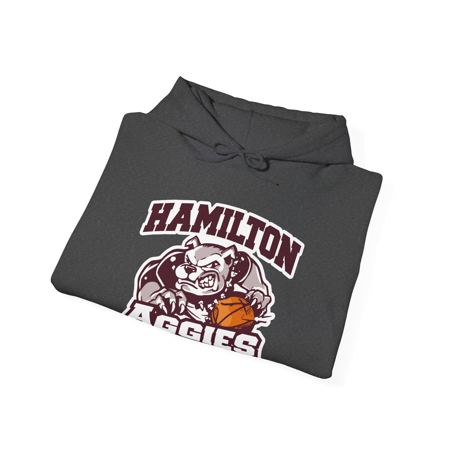 Adult Hoodie Sweatshirt \ Hamilton Aggies Basketball \ HABB1