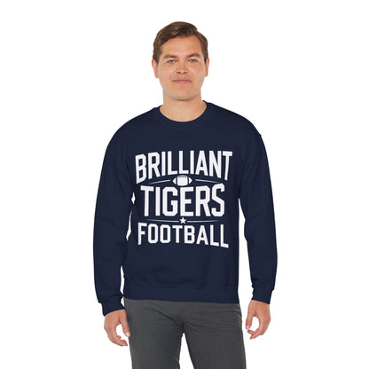Adult Crewneck Sweatshirt \ Brilliant Tigers Football \ BTF1