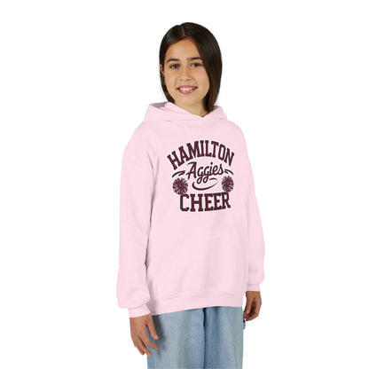 Youth Hoodie Sweatshirt \ Hamilton Aggies Cheer \ Style HAC2