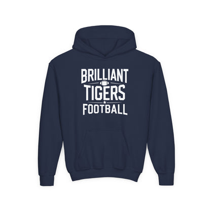Youth Hoodie Sweatshirt \ Brilliant Tigers Football \ BTF1