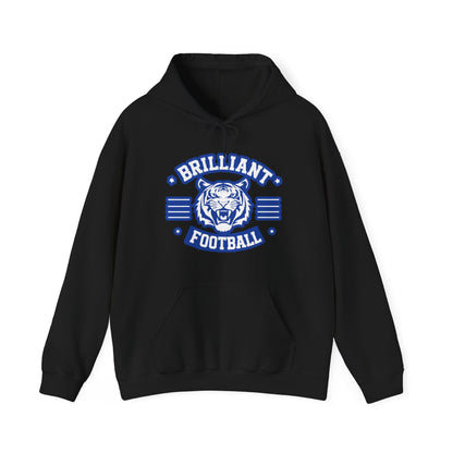 Adult Hoodie Sweatshirt \ Brilliant Tigers Football \ BTF2