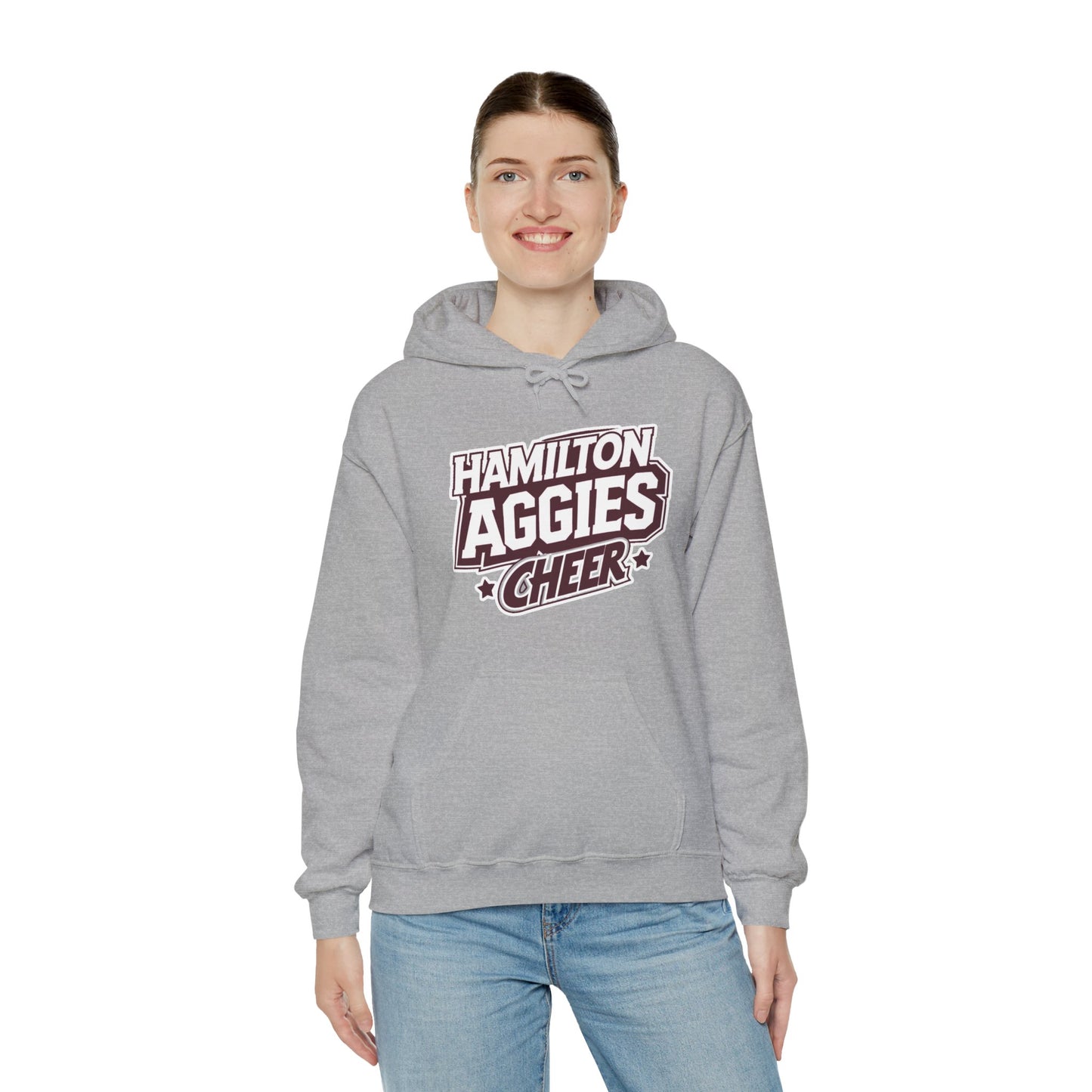 Adult Hoodie Sweatshirt \ Hamilton Aggies Cheer \ HAC1
