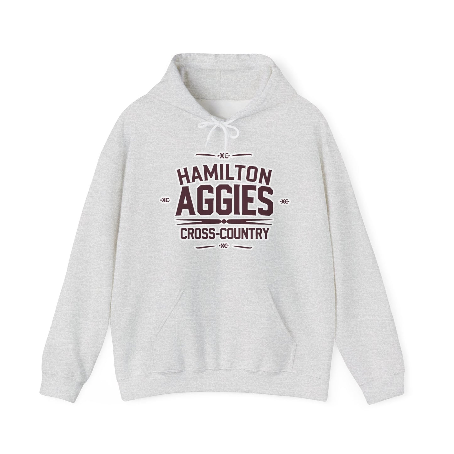 Adult Hooded Sweatshirt \ Hamilton Aggies Cross-Country \ HCC1