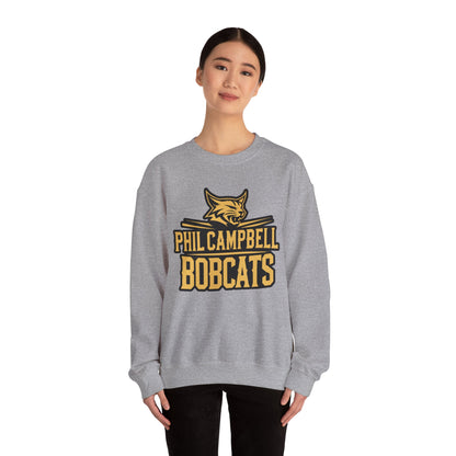 Adult Crewneck Sweatshirt \ Phil Campbell Bobcats \ PCB2
