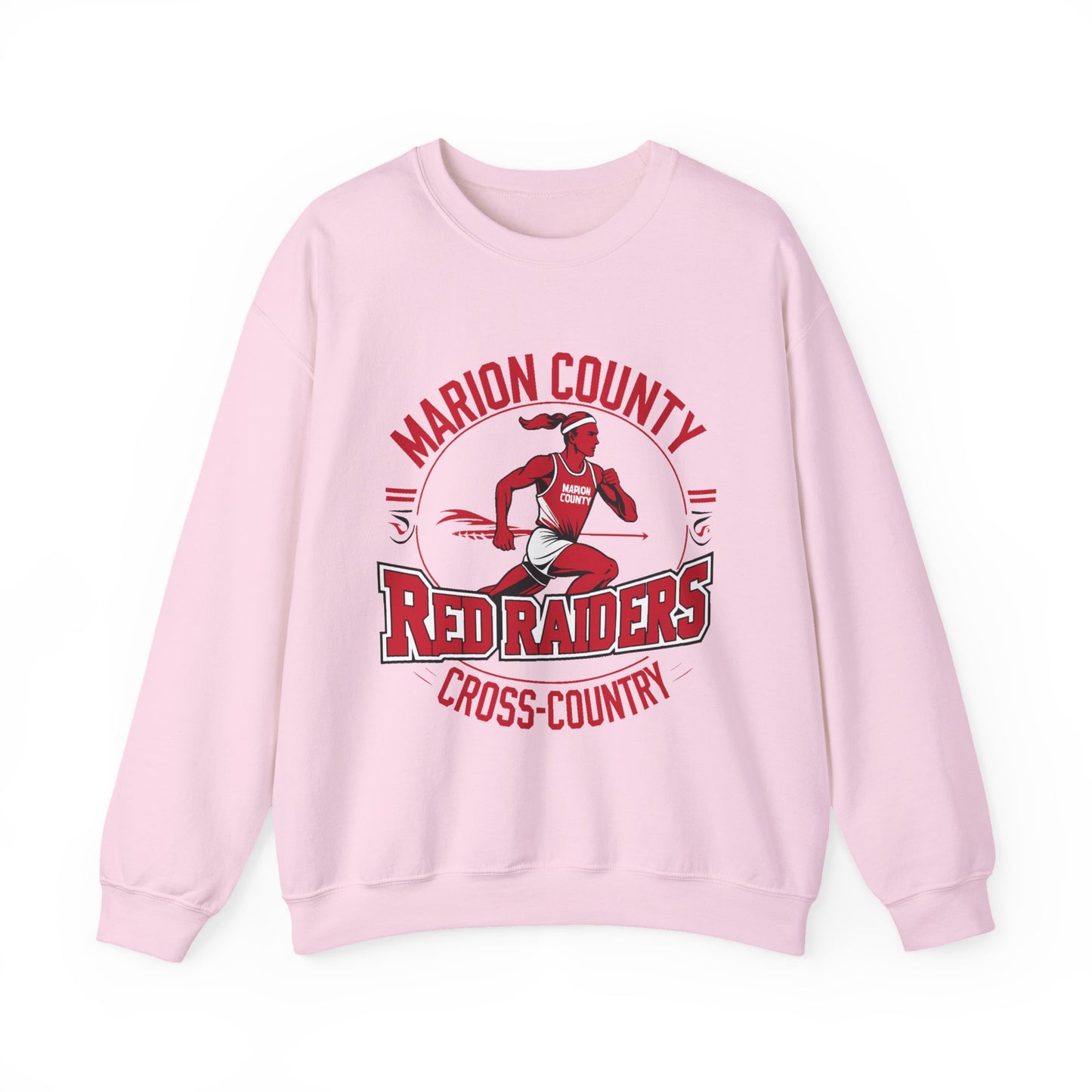 Adult Crewneck Sweatshirt \ Marion County Red Raiders Cross-Country \ MCCC2