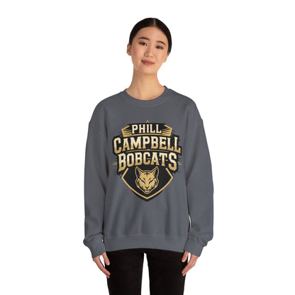 Adult Crewneck Sweatshirt \ Phill Campbell Bobcats \ PCB1