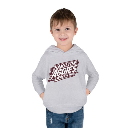 Toddler Hoodie Sweatshirt \ Hamilton Aggies Wrestling \ HAW1