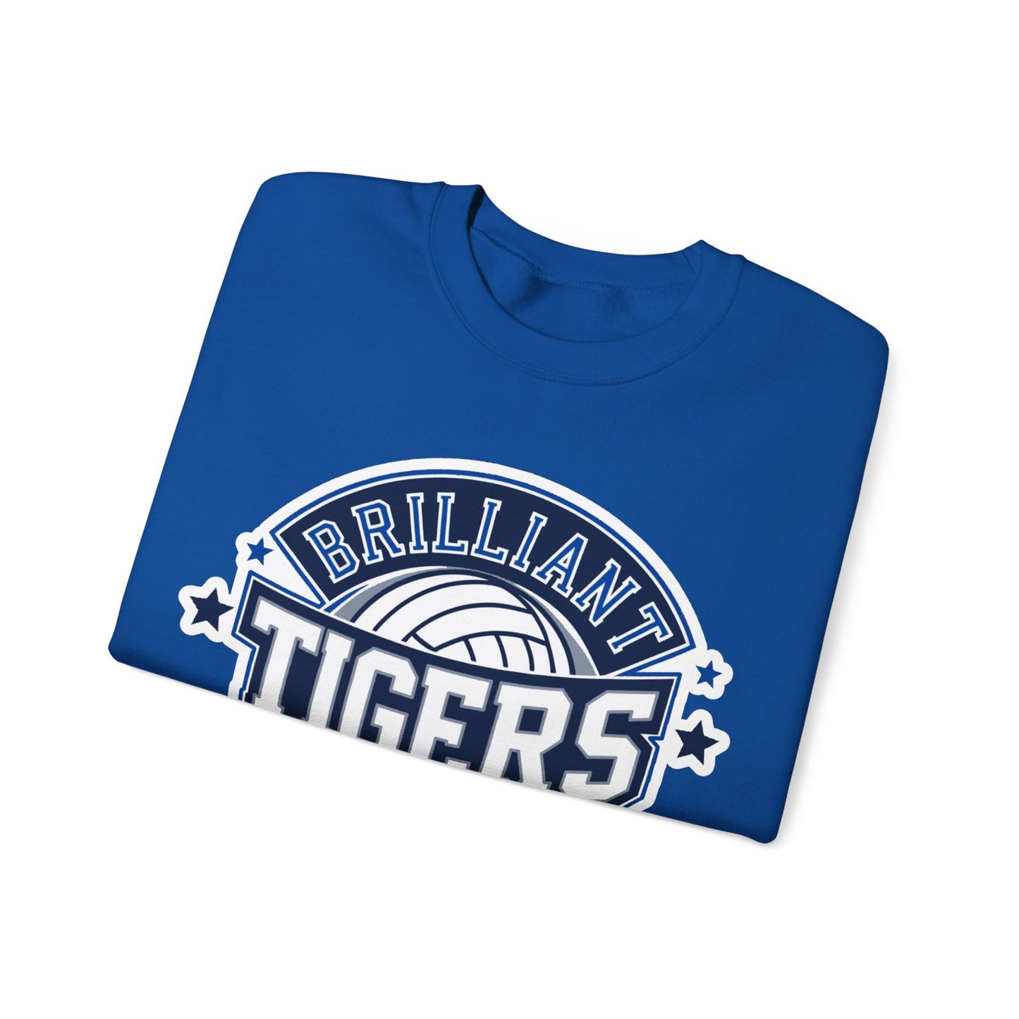Adult Crewneck Sweatshirt \ Brilliant Tigers Volleyball \ BTV1