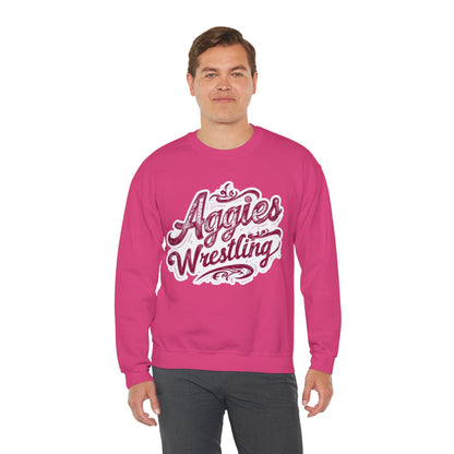 Adult Crewneck Sweatshirt \ Hamilton Aggies Wrestling \ HAWG2