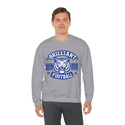 Adult Crewneck Sweatshirt \ Brilliant Tigers Football \ BTF2