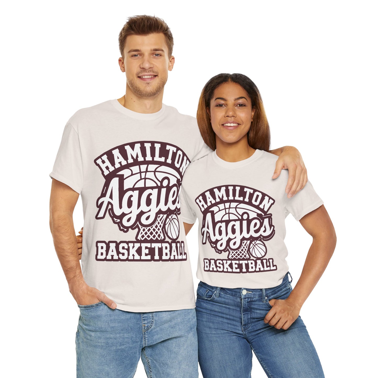 Adult Tee \ Hamilton Aggies Basketball \ HABBG1