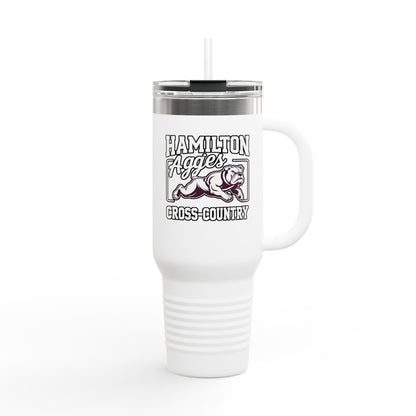 40oz Insulated Tumbler \ Hamilton Aggies Cross-Country \ HCC2
