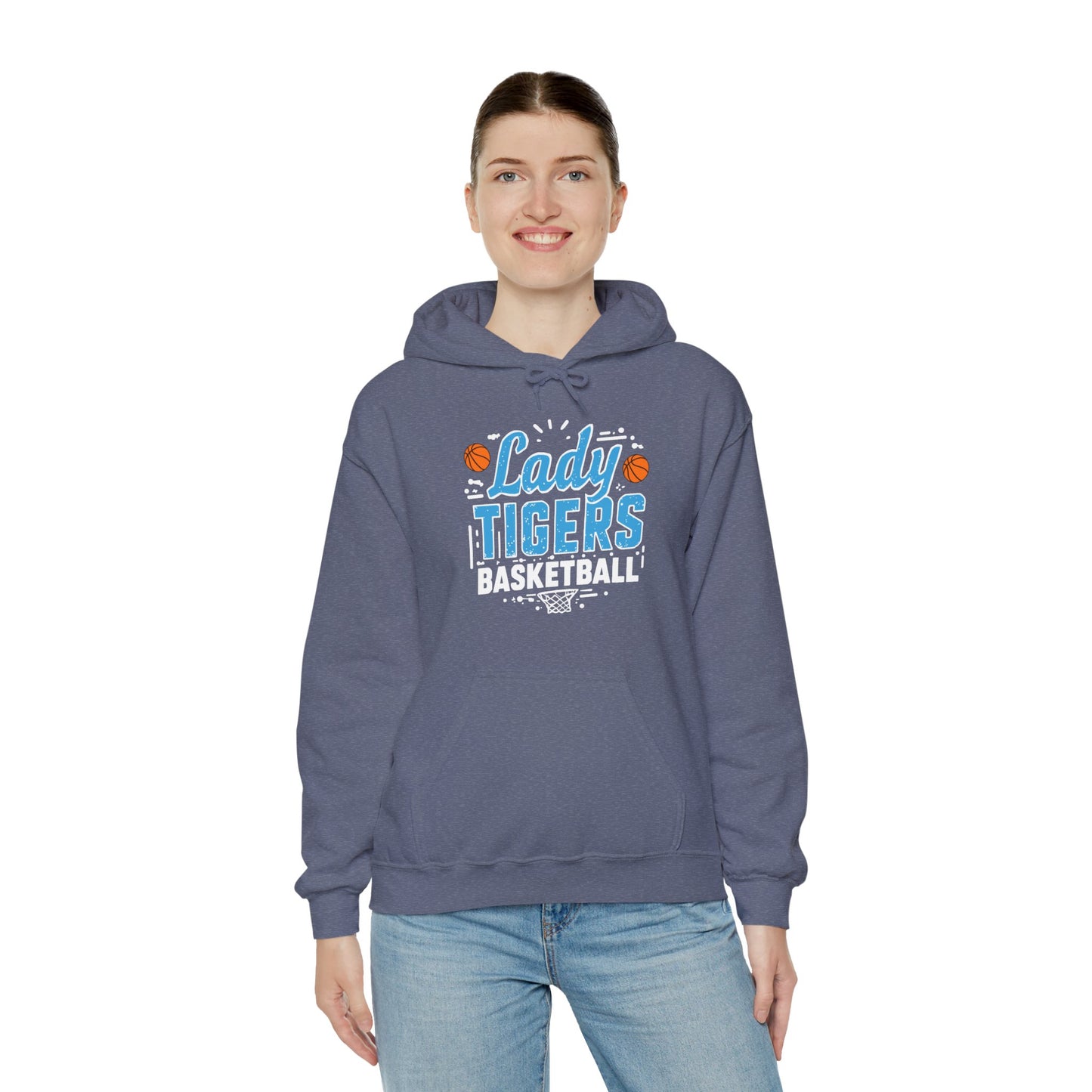 Adult Hoodie Sweatshirt \ Brilliant Tigers Basketball \ BTBKG1