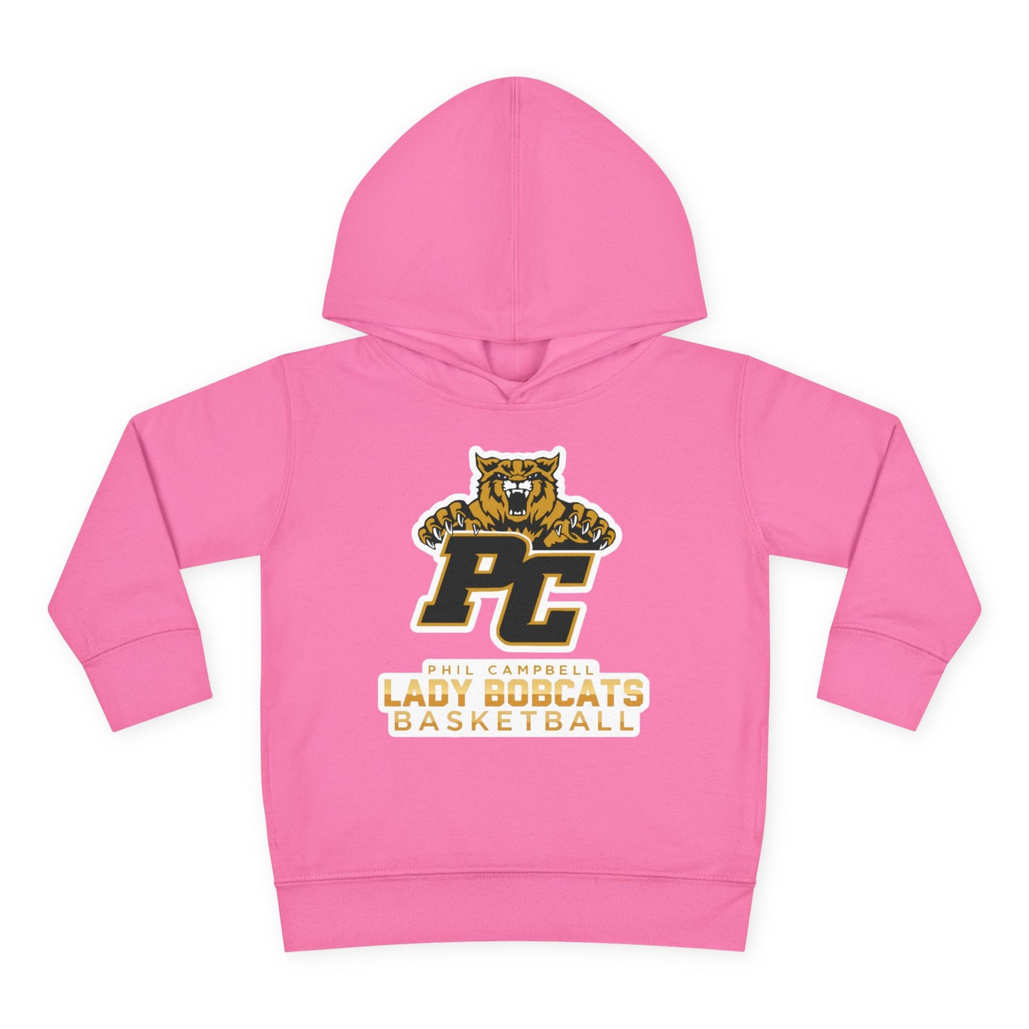 Toddler Hoodie Sweatshirt \ Phil Campbell Bobcats Basketball \ PCBBKG1