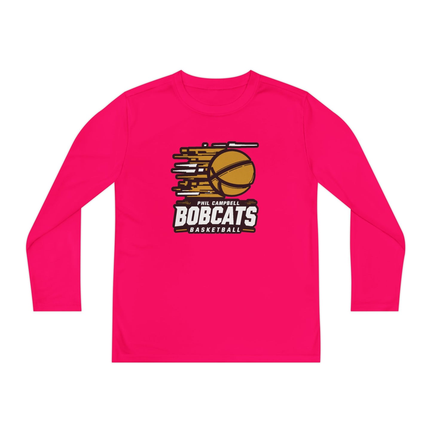 Youth Long Sleeve Tee \ Phil Campbell Bobcats Basketball \ PCBBK2