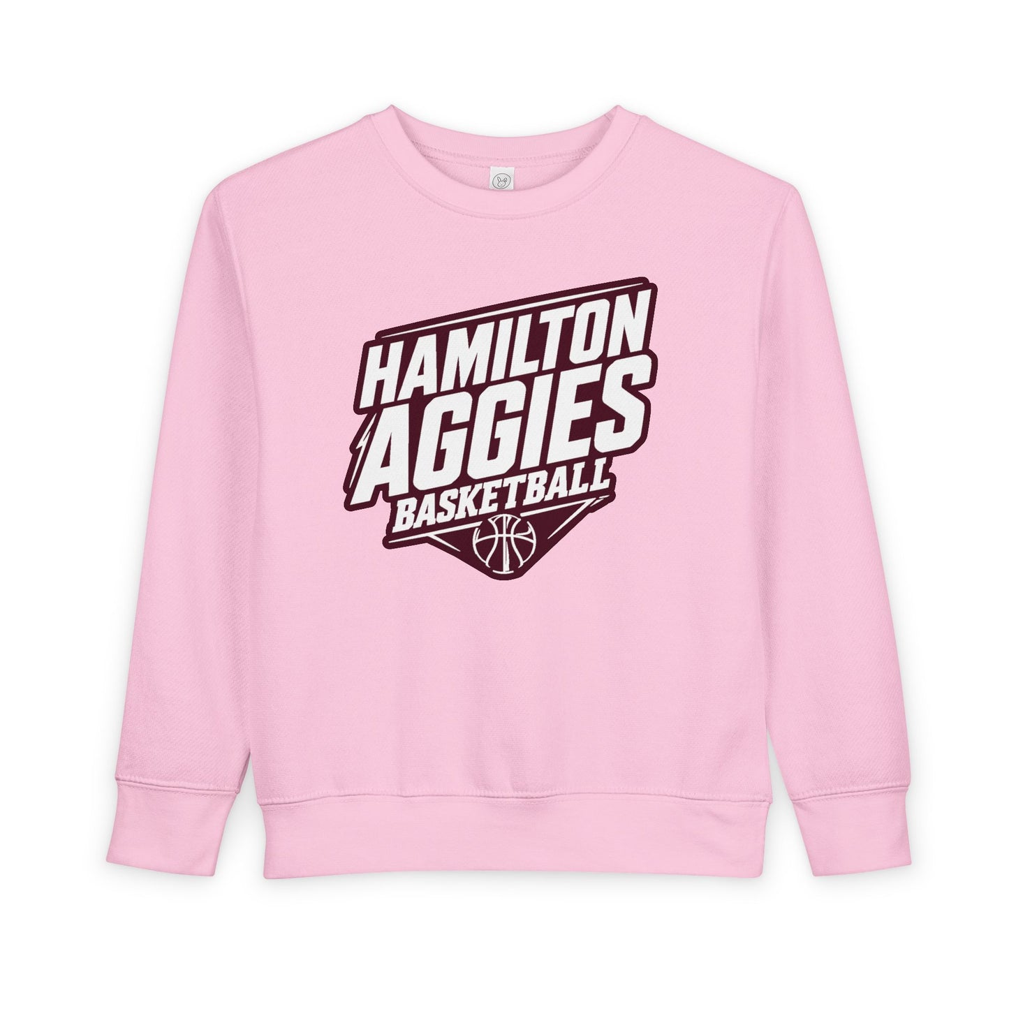Toddler Crewneck Sweatshirt \ Hamilton Aggies Basketball \ HABB2