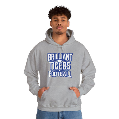 Adult Hoodie Sweatshirt \ Brilliant Tigers Football \ BTF1