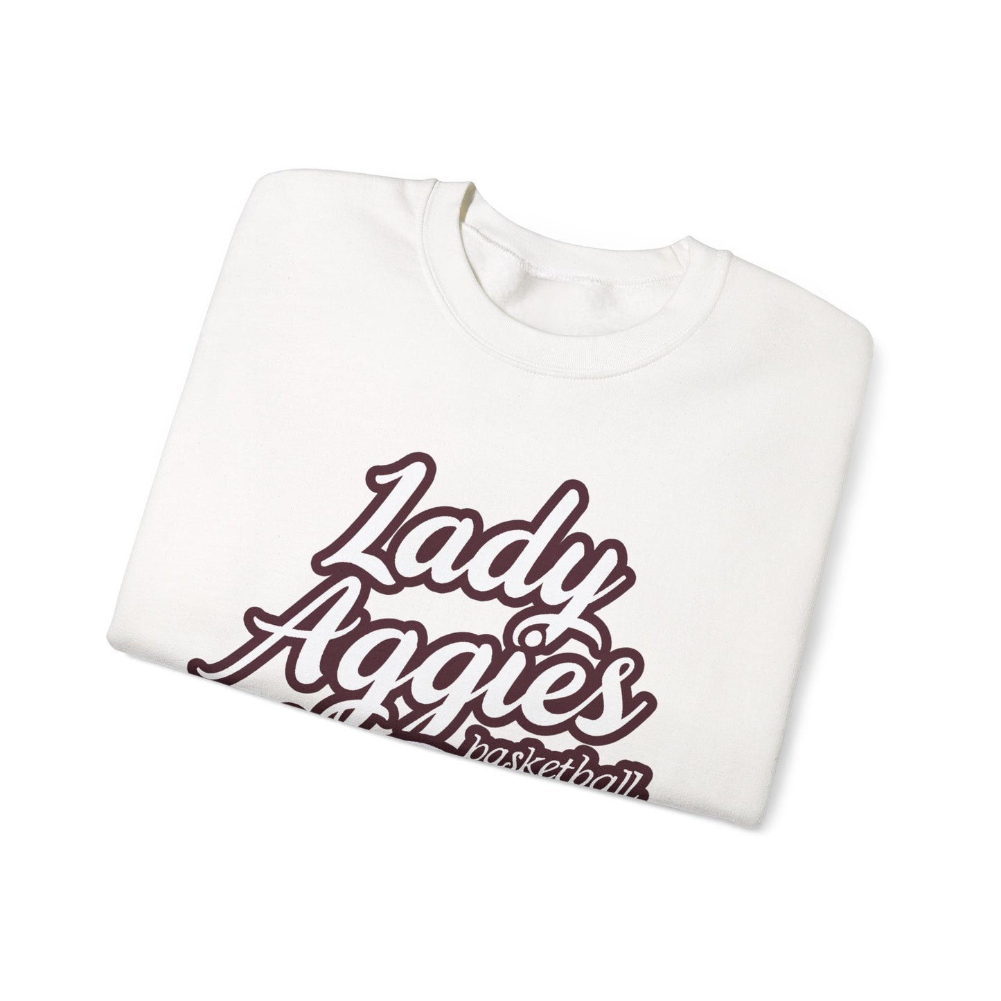 Adult Crewneck Sweatshirt \ Hamilton Aggies Basketball \ HABKG2
