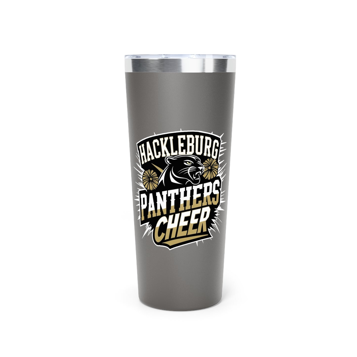 22oz Copper Insulated Tumbler \ Hackleburg Panthers Cheer \ HPC1