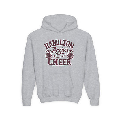 Youth Hoodie Sweatshirt \ Hamilton Aggies Cheer \ Style HAC2