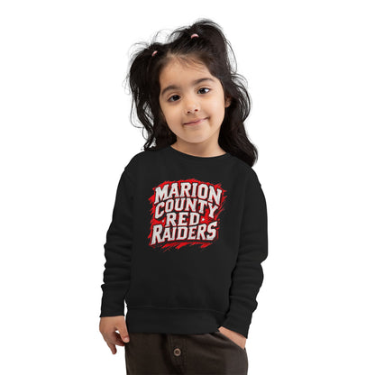 Toddler Crewneck Sweatshirt \ Marion County Red Raiders \ MC1