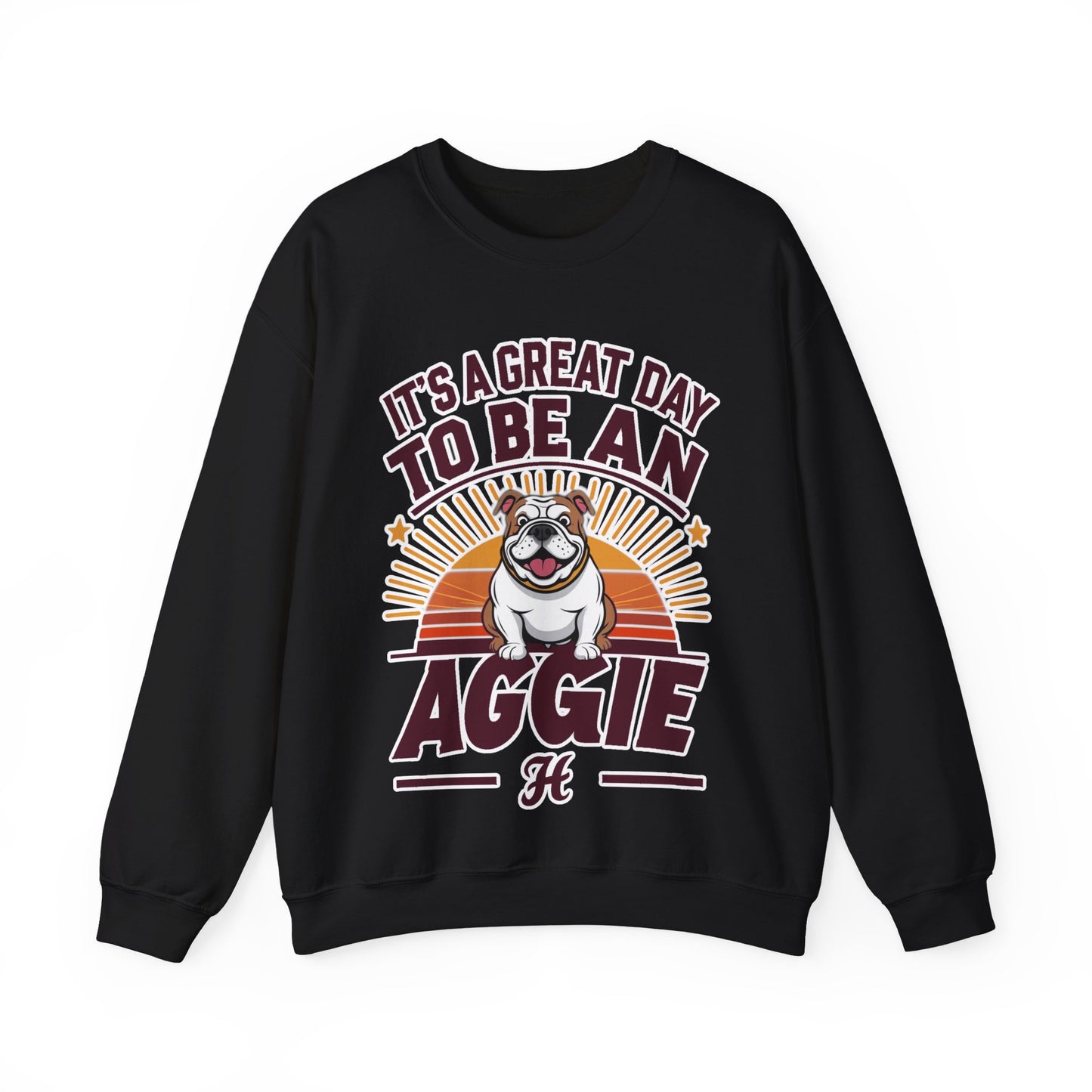 Adult Crewneck Sweatshirt \ It's a Great Day to be an Aggie! \ GDA3
