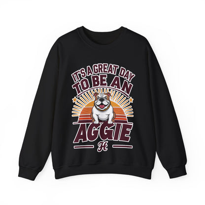 Adult Crewneck Sweatshirt \ It's a Great Day to be an Aggie! \ GDA3