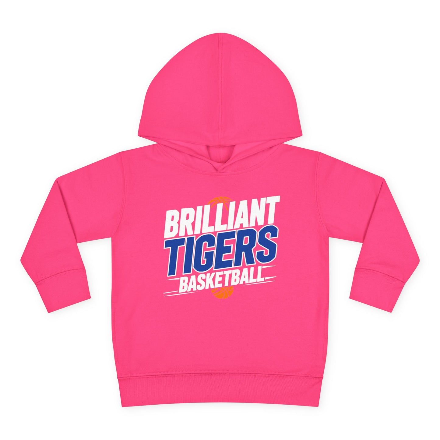 Toddler Hoodie Sweatshirt \ Brilliant Tigers Basketball \ BTBK1