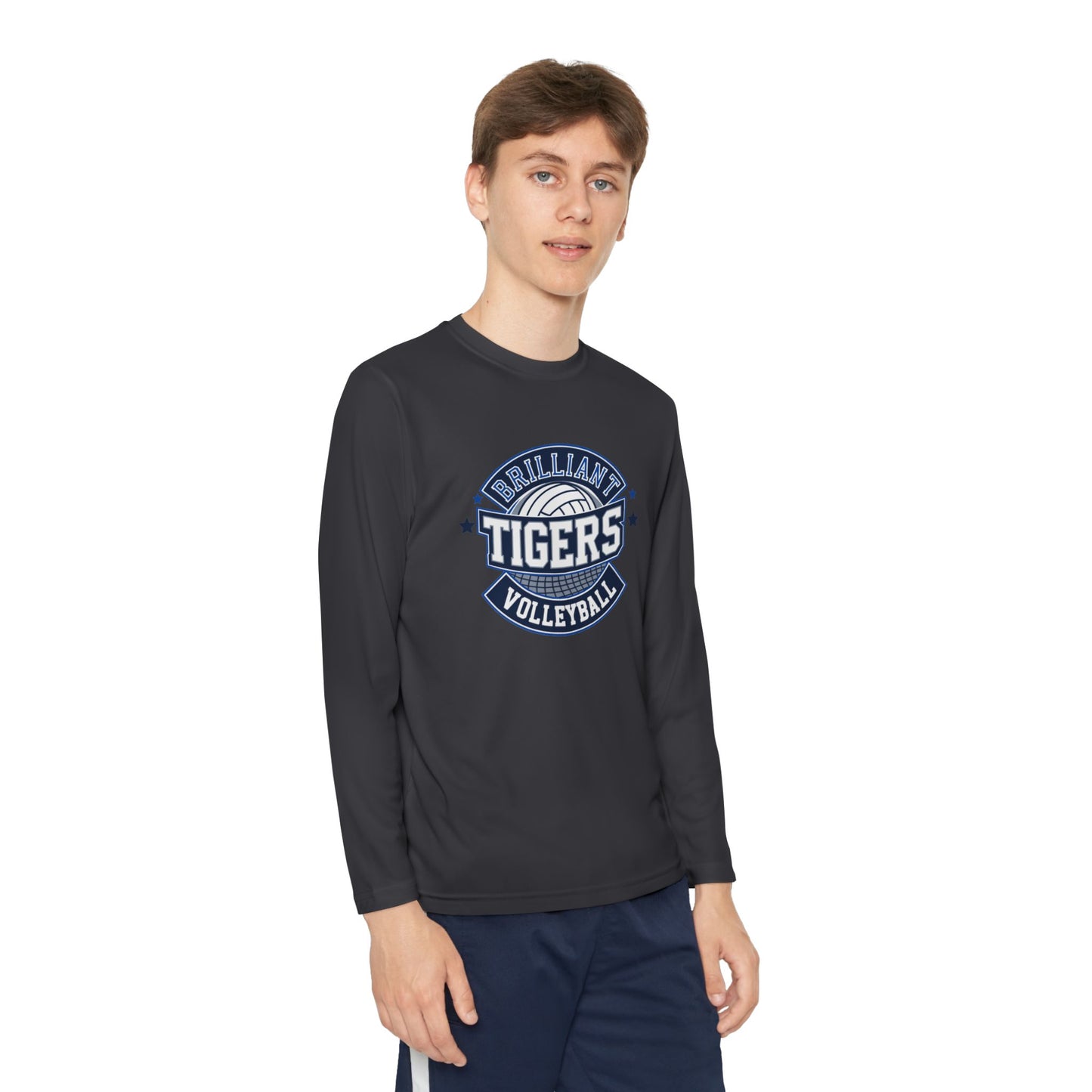 Youth Long Sleeve Tee \ Brilliant Tigers Volleyball \ BTV1