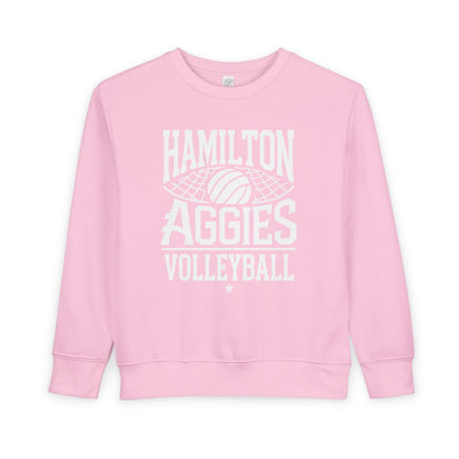Toddler Crewneck Sweatshirt \ Hamilton Aggies Volleyball \ HAV2