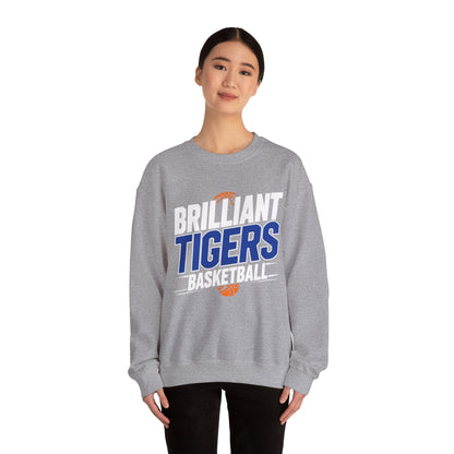 Adult Crewneck Sweatshirt \ Brilliant Tigers Basketball \ BTBK1