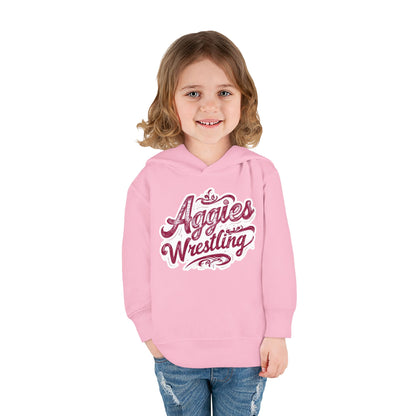 Toddler Hoodie Sweatshirt \ Hamilton Aggies Wrestling \ HAWG2