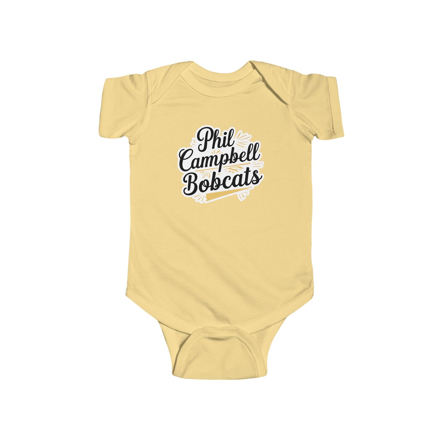 Short Sleeve Baby Bodysuit \ Phil Campbell Bobcats \ PCBG2