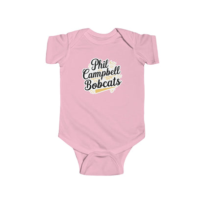 Short Sleeve Baby Bodysuit \ Phil Campbell Bobcats \ PCBG2