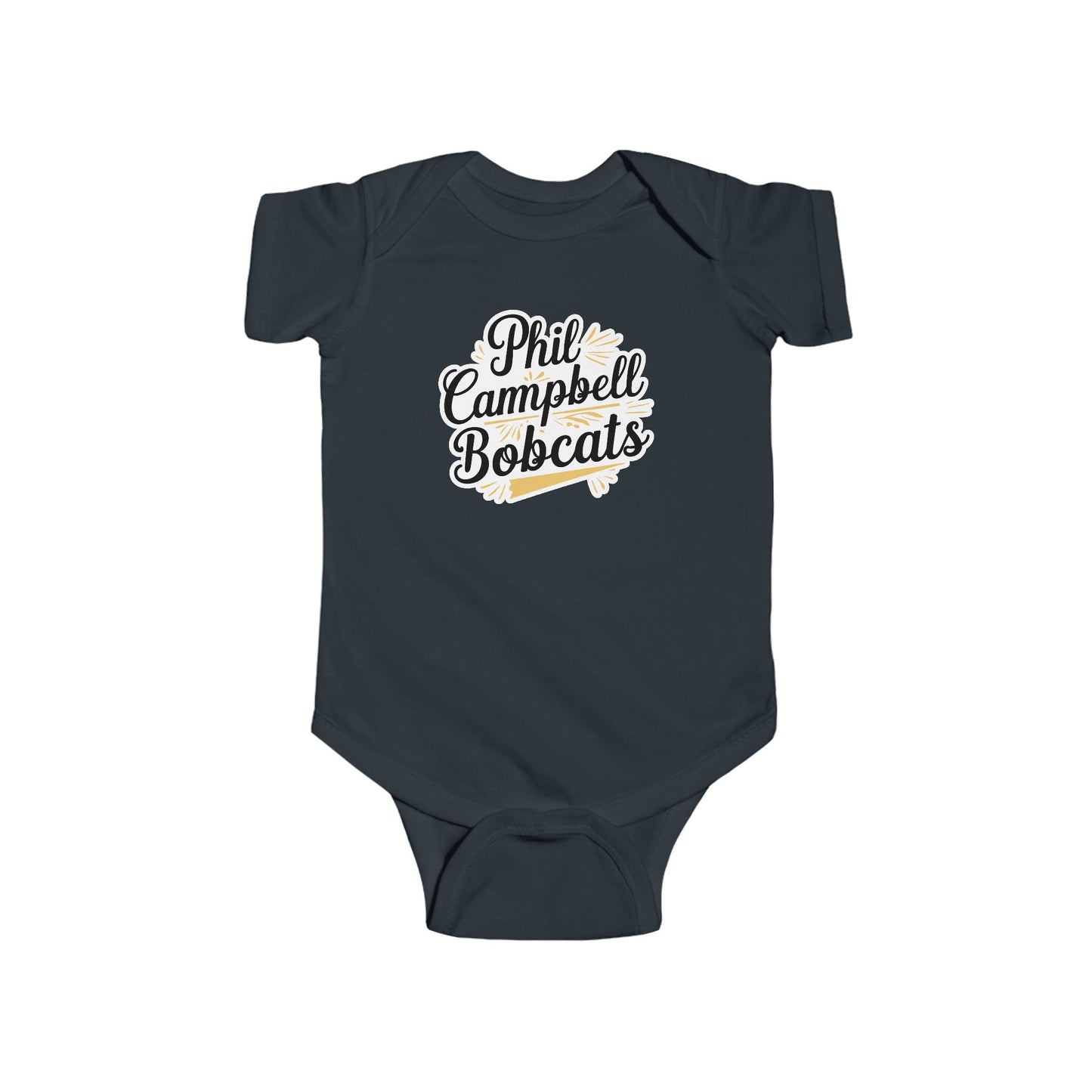 Short Sleeve Baby Bodysuit \ Phil Campbell Bobcats \ PCBG2