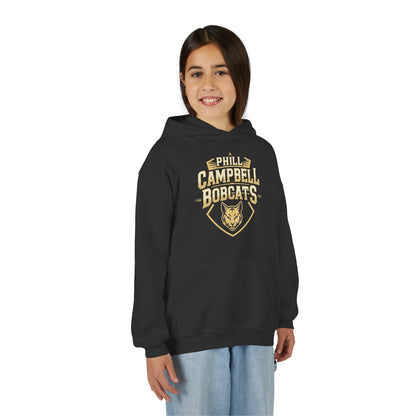 Youth Hoodie Sweatshirt \ Phill Campbell Bobcats \ PCB1
