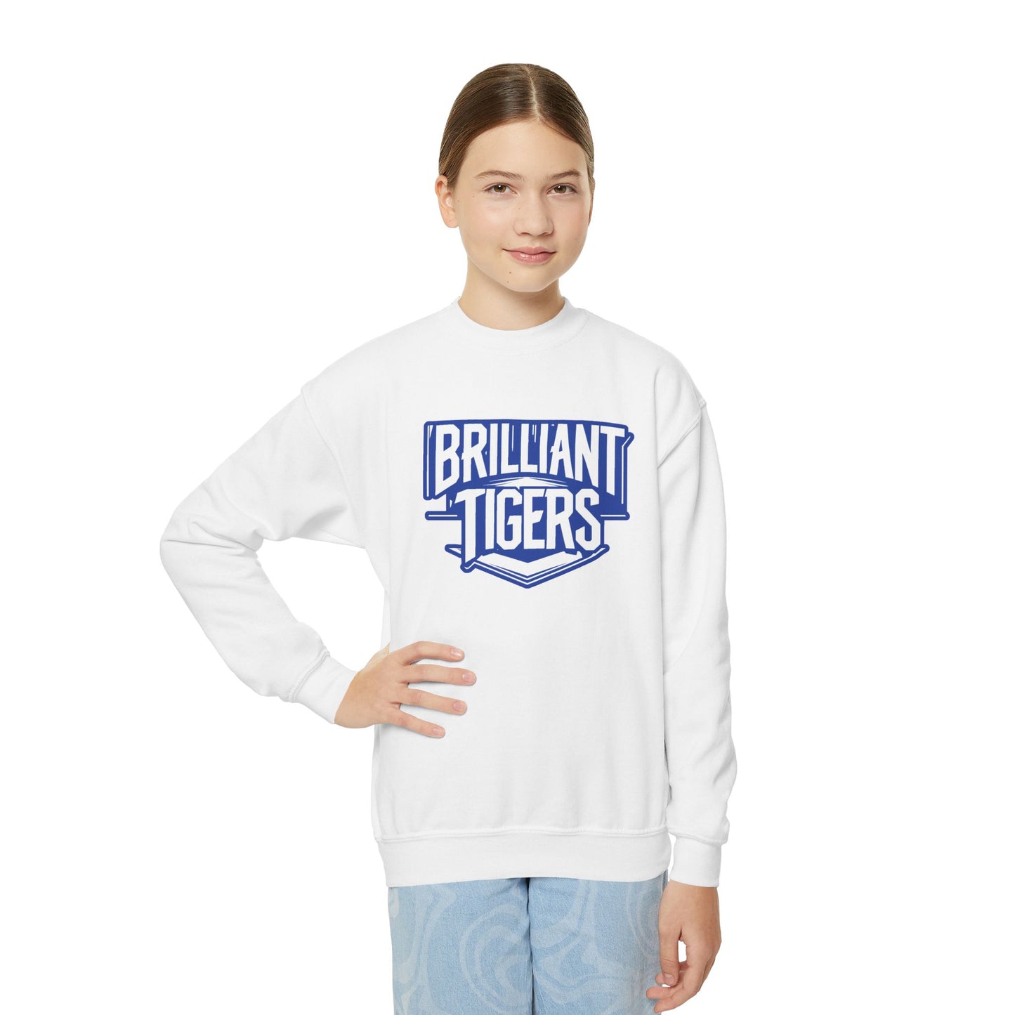 Youth Crewneck Sweatshirt \ Brilliant Tigers \ BT2