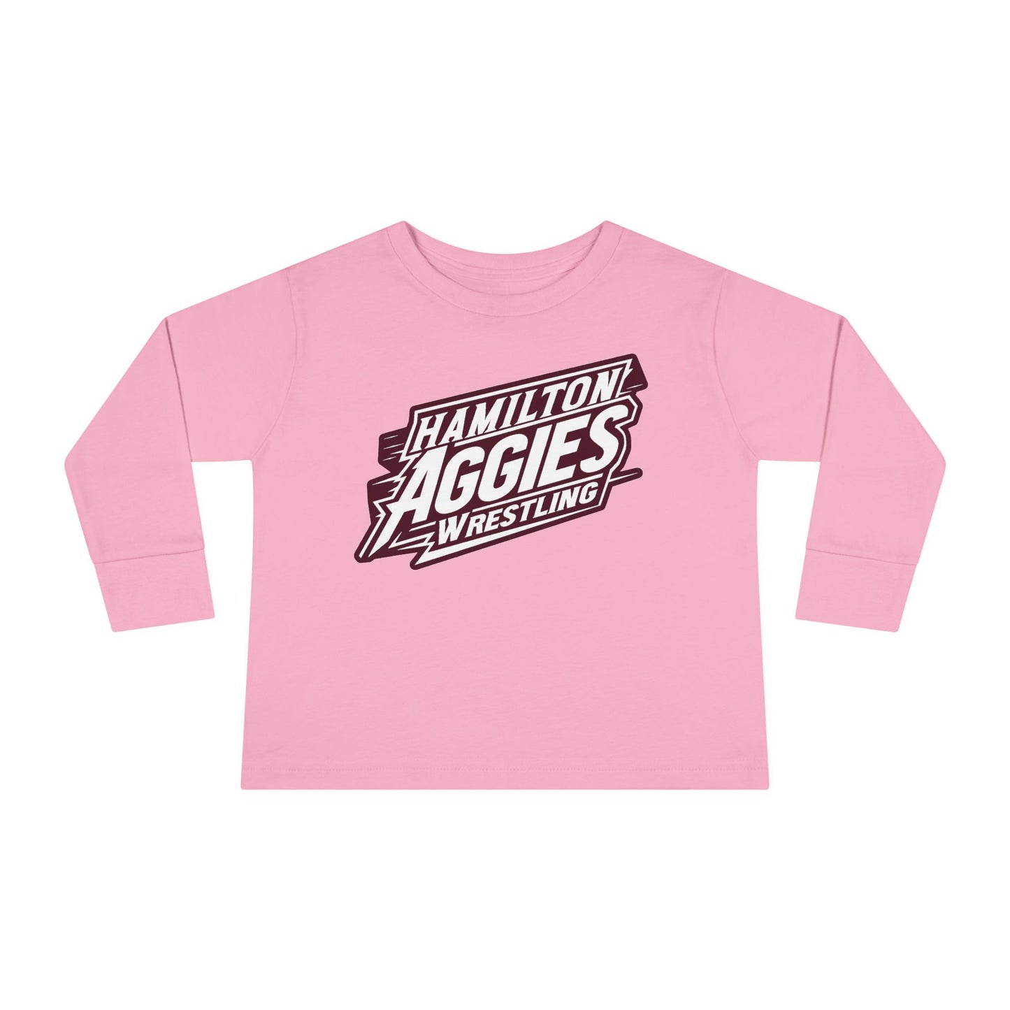 Toddler Long Sleeve Tee \ Hamilton Aggies Wrestling \ HAW1