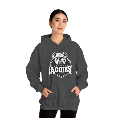 Adult Hoodie Sweatshirt \ Hamilton Aggies Football \ HAF2