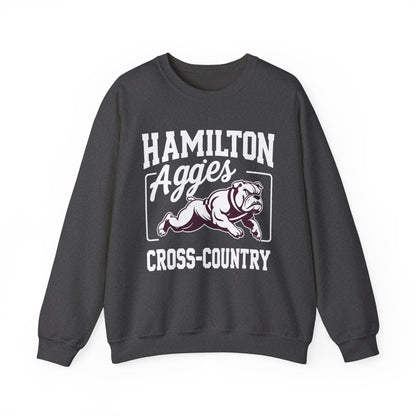 Adult Crewneck Sweatshirt \ Hamilton Aggies Cross-Country \ HCC2