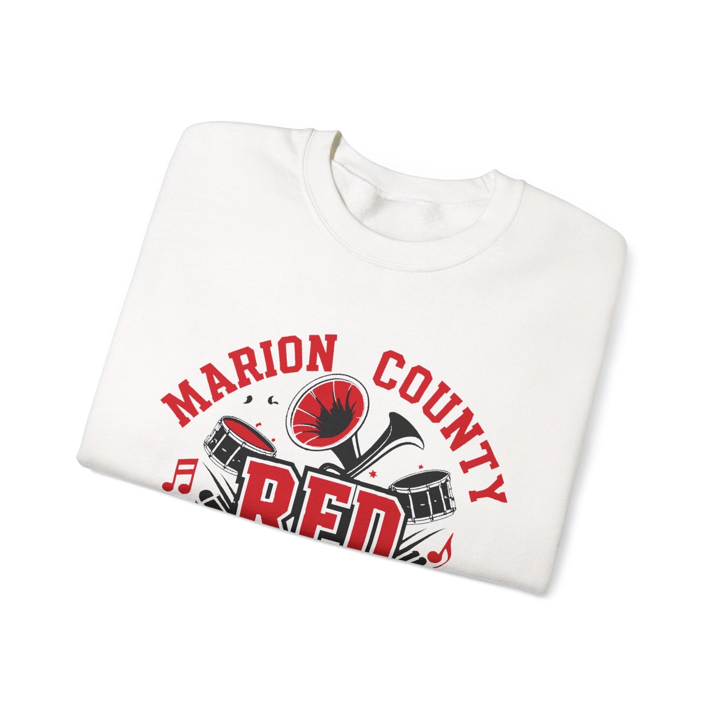 Adult Crewneck Sweatshirt \ Marion County Red Raiders Band \ MCB2