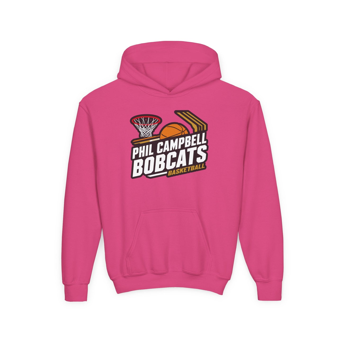 Youth Hoodie Sweatshirt \ Phil Campbell Bobcats Basketball \ PCBBK1