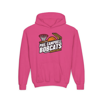 Youth Hoodie Sweatshirt \ Phil Campbell Bobcats Basketball \ PCBBK1