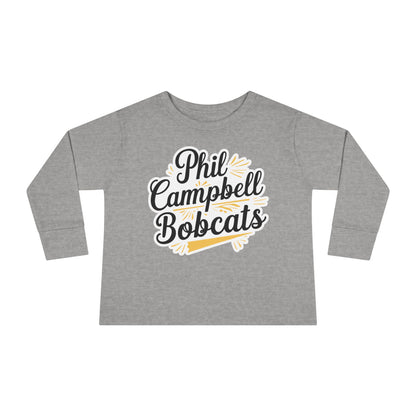 Toddler Long Sleeve Tee \ Phil Campbell Bobcats \ PCBG2