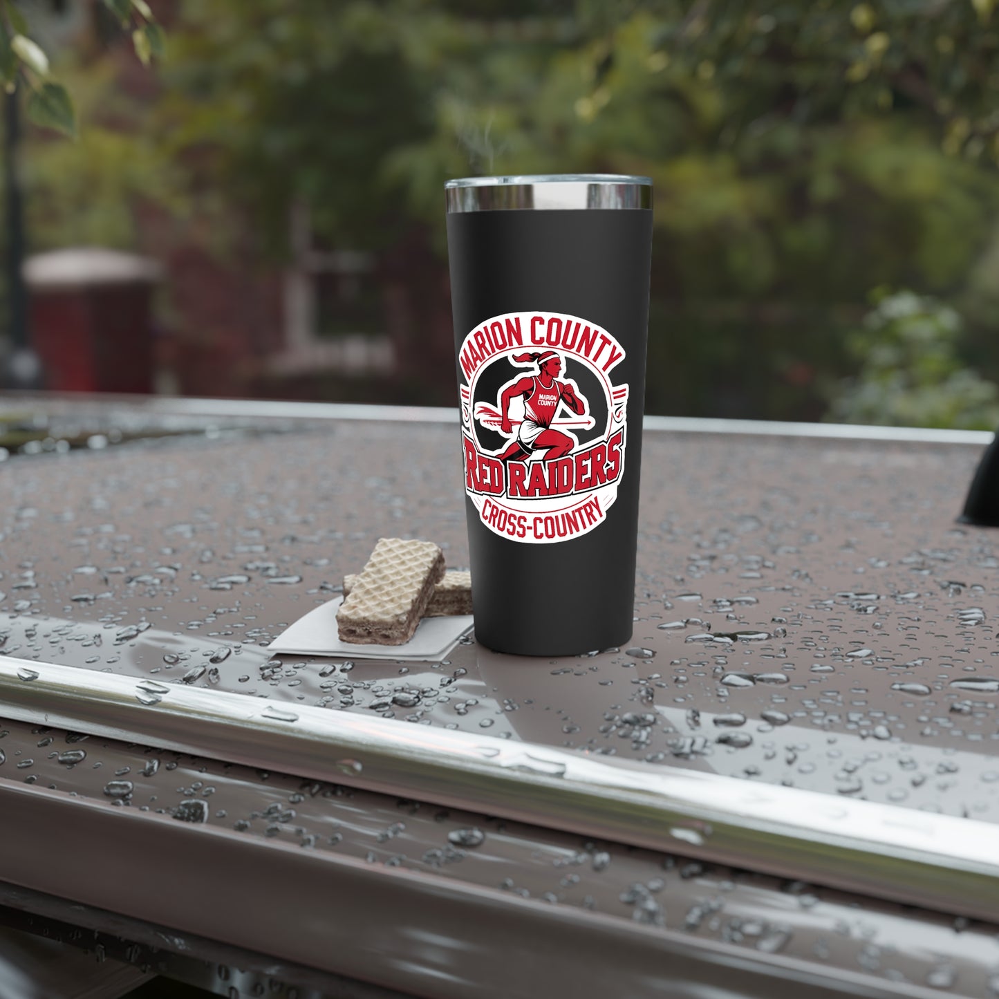22oz Copper Insulated Tumbler \ Marion County Red Raiders Cross-Country \ MCCC2
